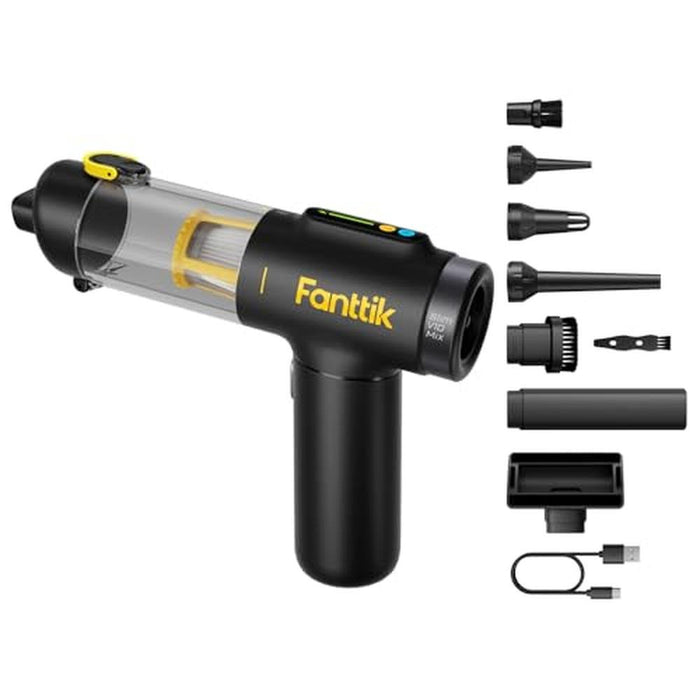 Cordless Car Vacuum: Fanttik Slim V10 Mix 4-in-1 Handheld – Front View