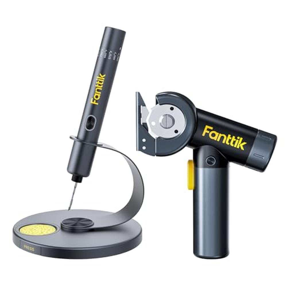 Soldering Iron Kit: Fanttik T1 Max & C8 Nano 3.7V Cordless – Front View