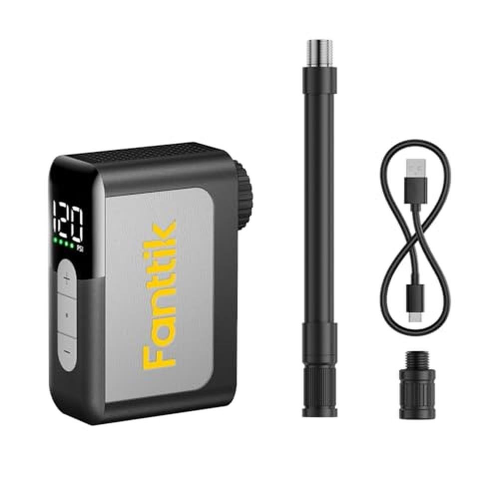 Electric Bike Pump: Fanttik X10 Ace Mini Bike Pump with – Front View