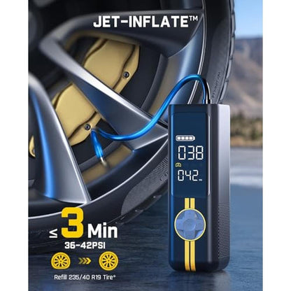 Air Cars Tire Inflator: Fanttik X8 APEX EV Portable Air Pump – Side View