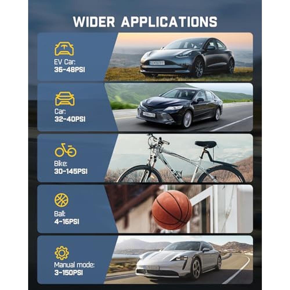 Air Cars Tire Inflator: Fanttik X8 APEX EV Portable Air Pump – In Use