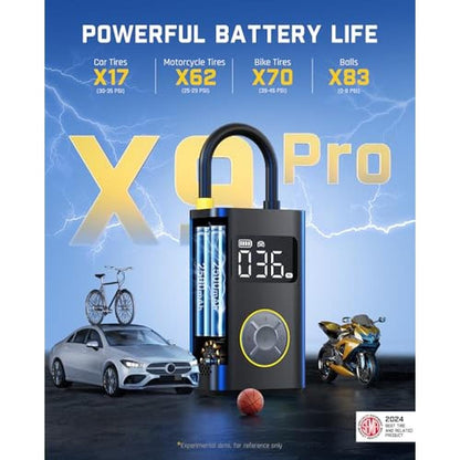Portable Tire Inflator: Fanttik X9 Pro 150PSI Air Compressor – Close-up Detail