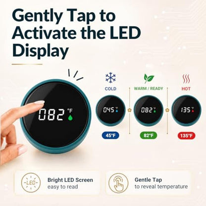 Tea Infuser: Farasi Smart Water Bottle with Fahrenheit – In Use