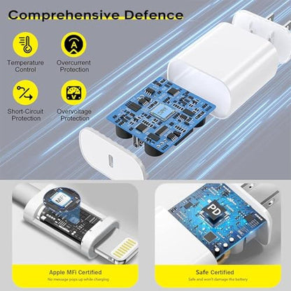 iPhone Charger: 3-Pack Fast Charging Cable Set – Packaging