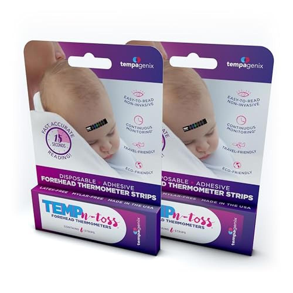 Disposable Forehead Thermometer Strips – Front View