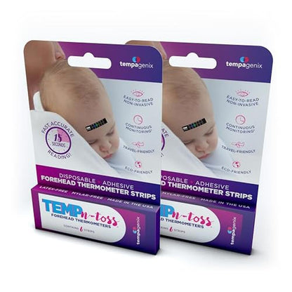 Disposable Forehead Thermometer Strips – Front View