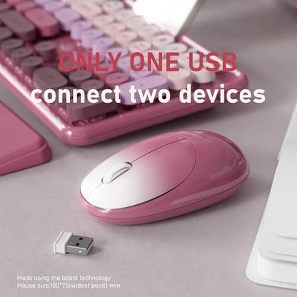 Wireless Keyboard and Mouse: FCPLU xUBOTIE 104-Key QWERTY – Packaging