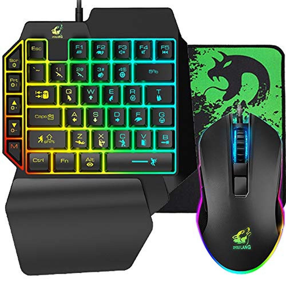 Keyboard FELiCON: FELiCON One Handed Gaming Keyboard and – Front View