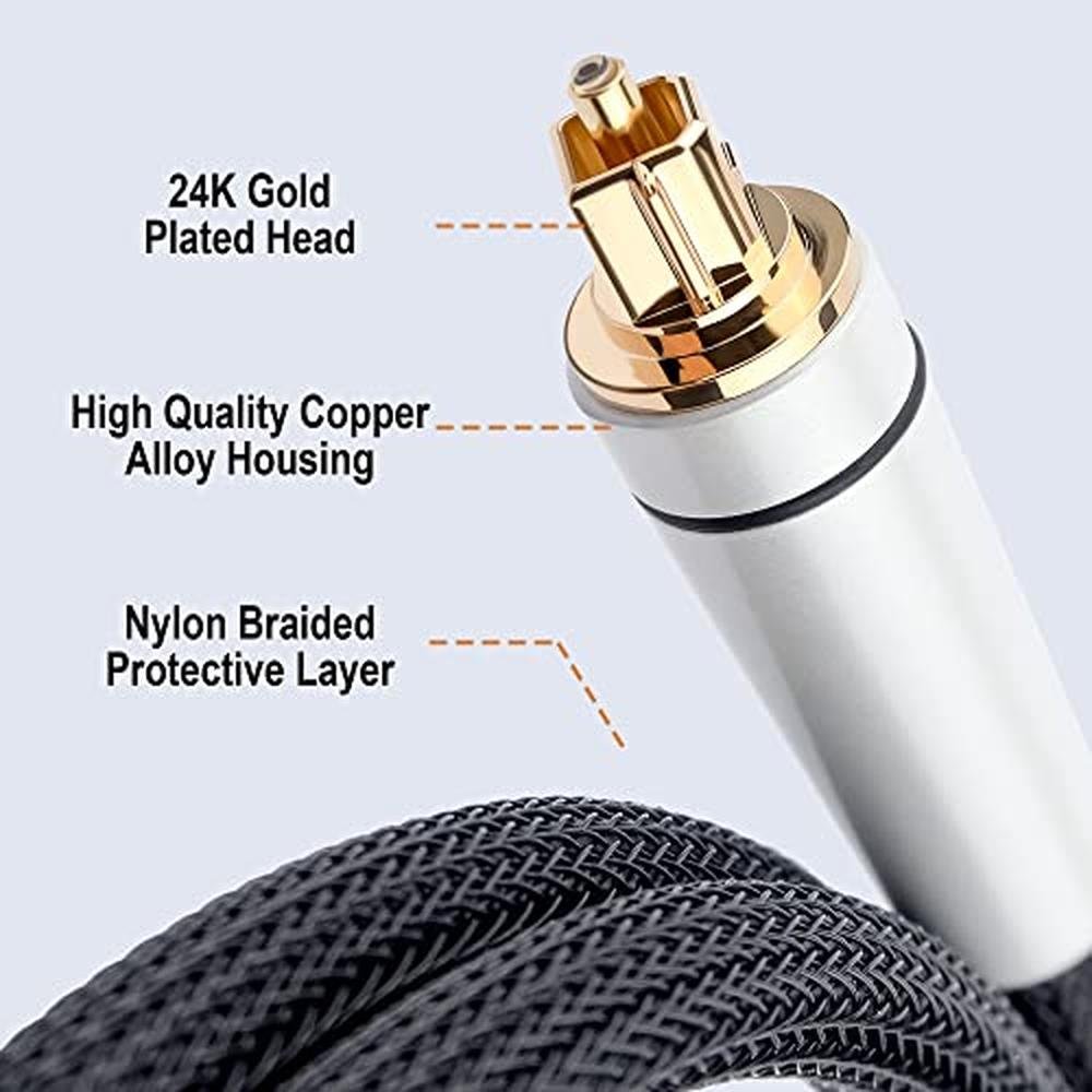 Digital Cable: Fibbr Digital Audio Optical Cable – Close-up Detail