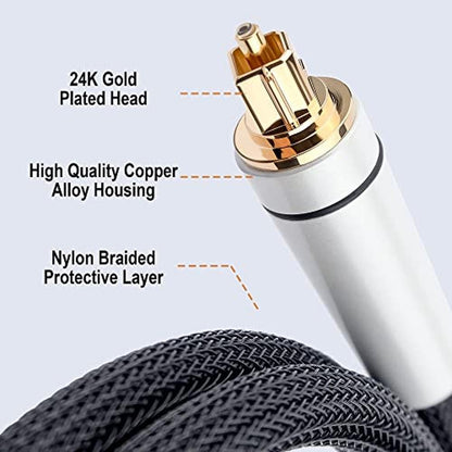 Digital Cable: Fibbr Digital Audio Optical Cable – Close-up Detail