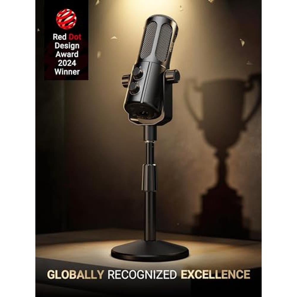 Microphone FIFINE: FIFINE AmpliTank TANK6S Vocal Dynamic – Side View