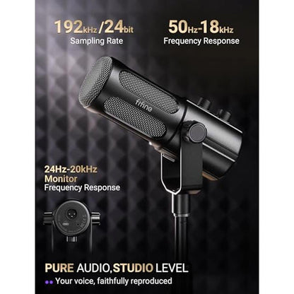 Microphone FIFINE: FIFINE AmpliTank TANK6S Vocal Dynamic – Close-up Detail