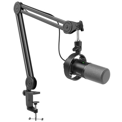 Microphone Boom: FIFINE Dynamic Podcast Microphone Set with – Front View