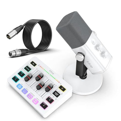 Mixer FIFINE: FIFINE Gaming Equipment Bundle XLR/USB – Front View