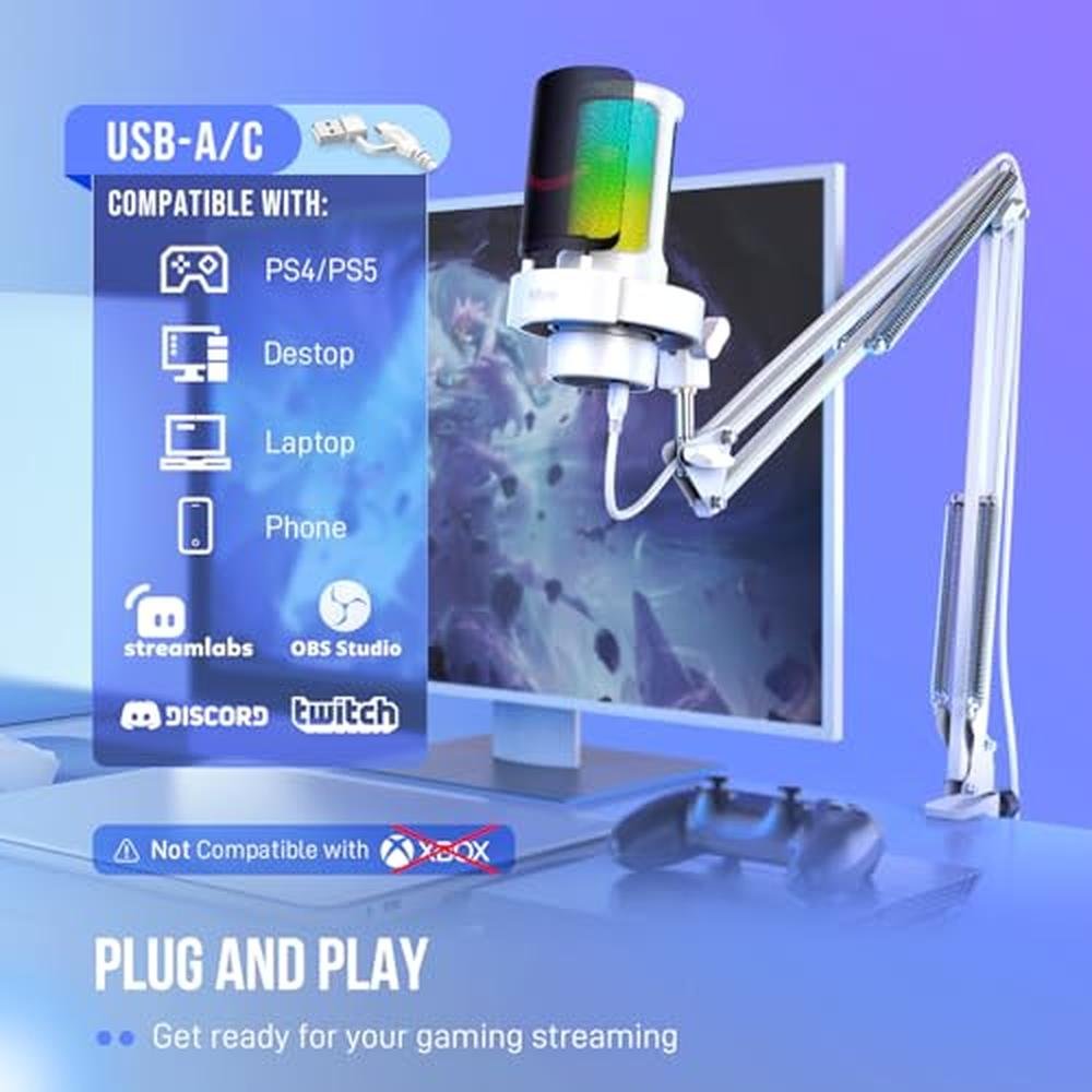 Microphone Fifine: FIFINE Gaming PC USB Microphone Kit – Packaging