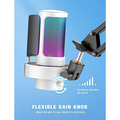 FIFINE Gaming USB PC Computer RGB Microphone for Live – Packaging