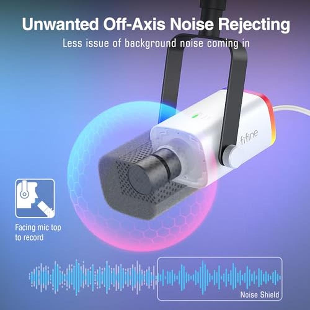 FIFINE Gaming XLR/USB Microphone Kit – In Use