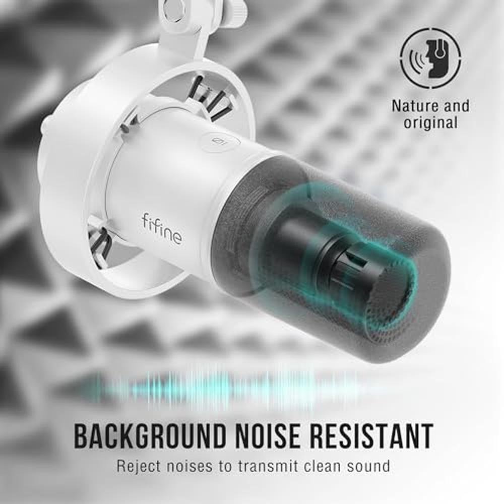 Microphone FIFINE: FIFINE K688T Podcast XLR/USB Microphone – Close-up Detail