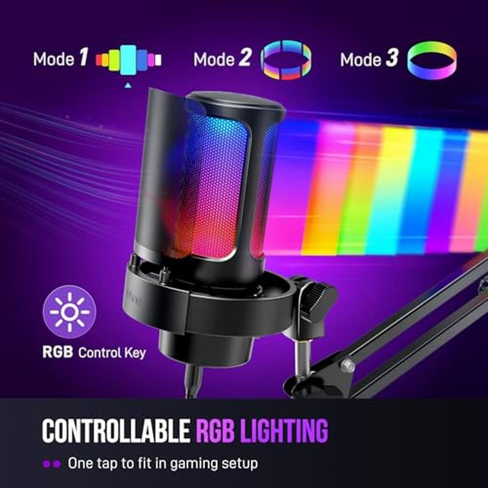 Microphone Fifine: FIFINE USB Gaming Microphone Kit A8T – Close-up Detail