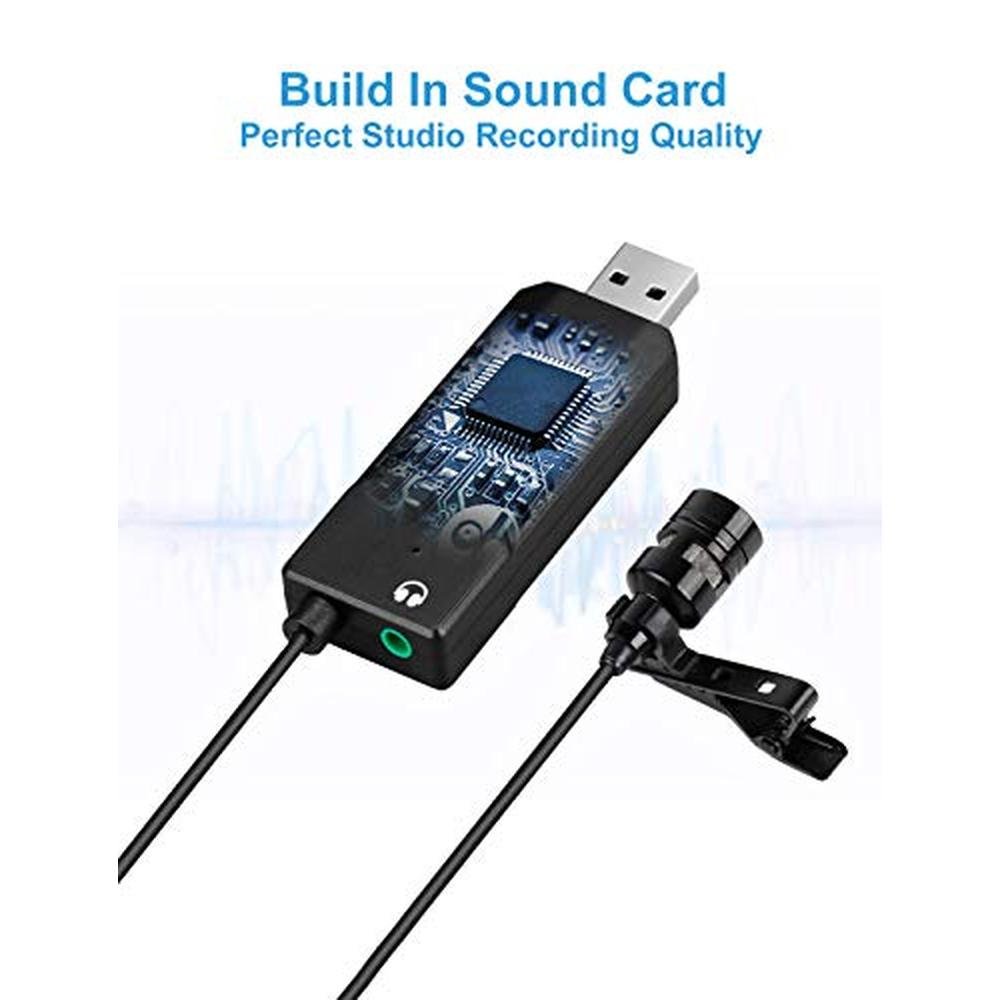 Microphone Fifine: Fifine K053 USB Lavalier Lapel Microphone – Packaging