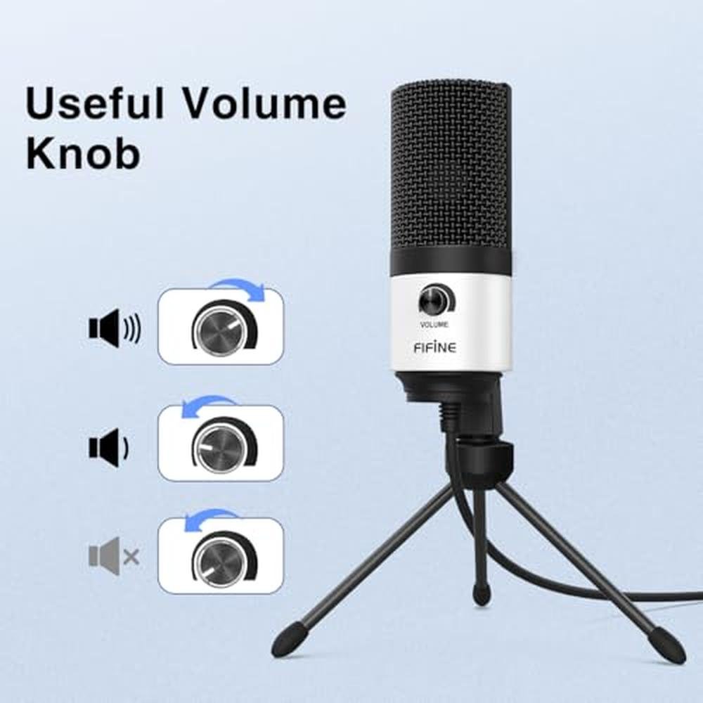 Microphone FIFINE: FIFINE K669W USB Podcast Microphone – In Use