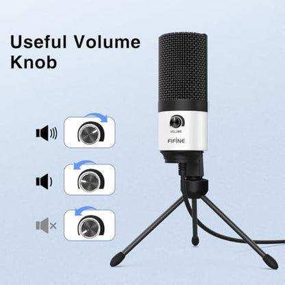 Microphone FIFINE: FIFINE K669W USB Podcast Microphone – In Use