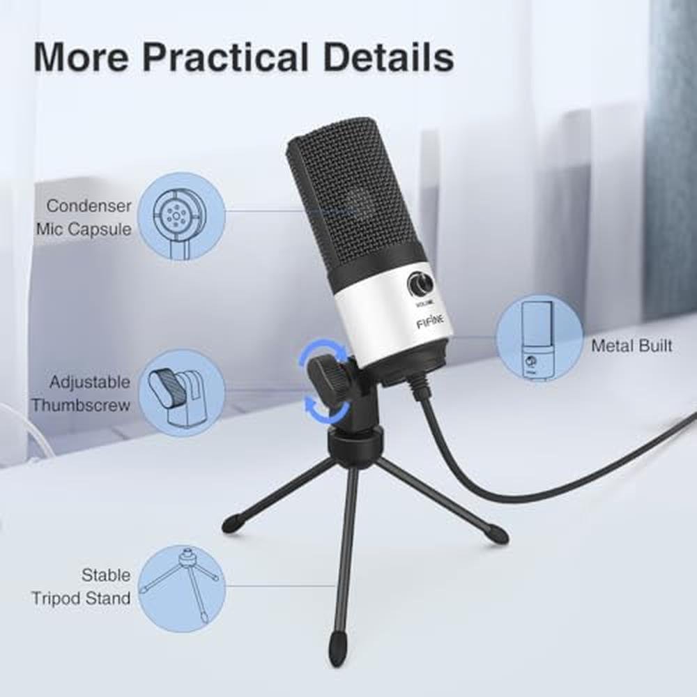 Microphone FIFINE: FIFINE K669W USB Podcast Microphone – Packaging