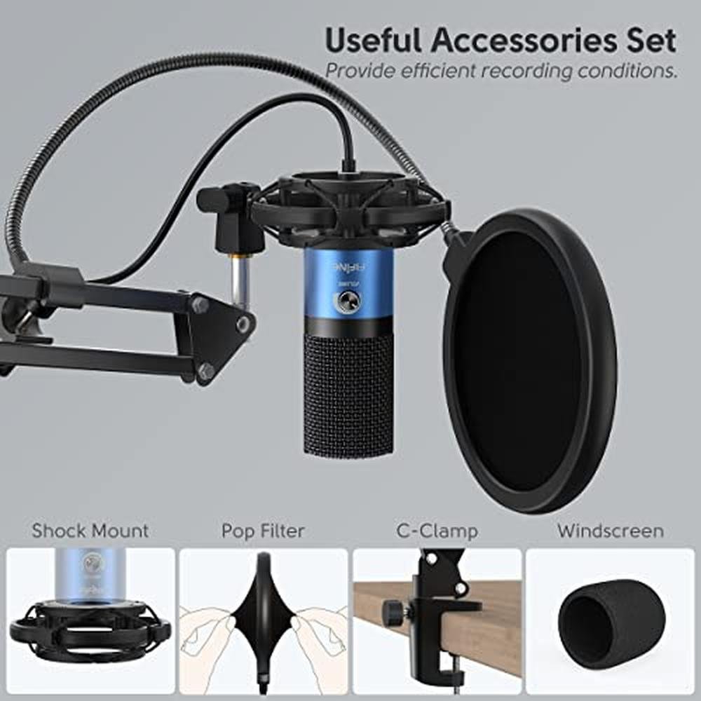 Fifine Recording: Fifine USB Microphone Kit – Packaging