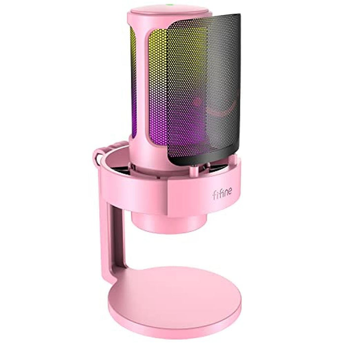 Fifine Streaming: Fifine USB Streaming Gaming Microphone PC – Front View