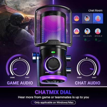 FIFINE USB Streaming Microphone Kit for Gaming – Close-up Detail