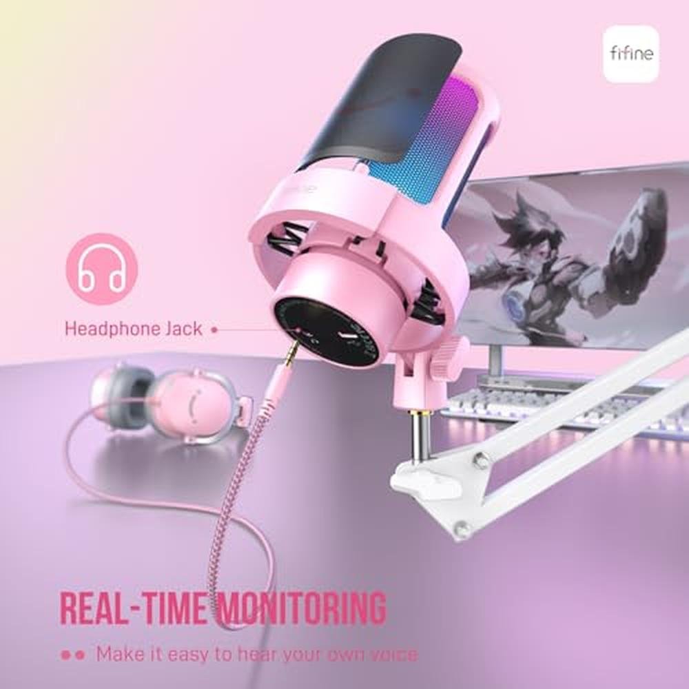 Microphone Podcast: FIFINE USB Streaming Microphone with – In Use