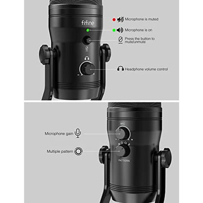 FIFINE Studio Recording Microphone – Close-up Detail