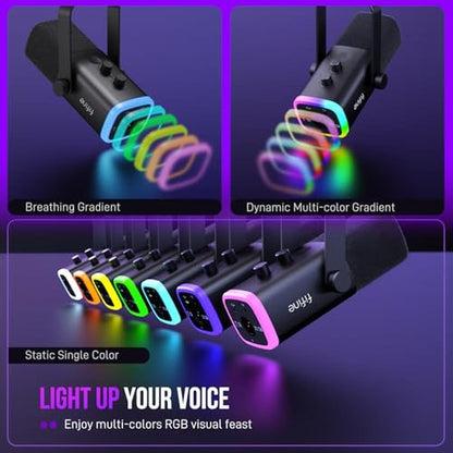 FIFINE USB/XLR Dynamic Microphone for Podcast Recording – Packaging