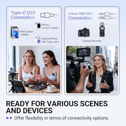 Microphone FIFINE: FIFINE M9 Wireless Lavalier Microphone – Close-up Detail