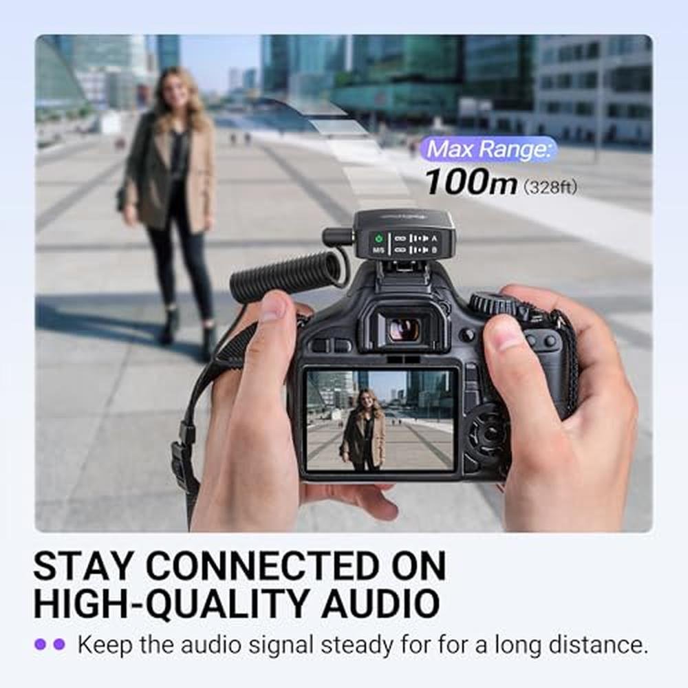 Microphone FIFINE: FIFINE M9 Wireless Lavalier Microphone – In Use