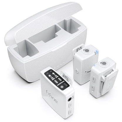 FIFINE Wireless Lavalier Microphone System – Front View