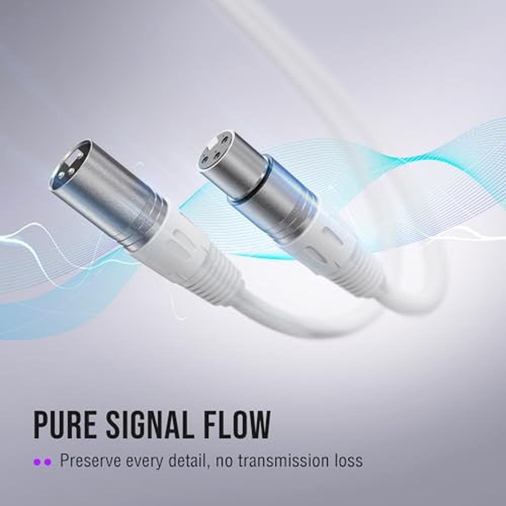 Cable Studio: Fifine XLR Cable 10ft Male to Female – Side View