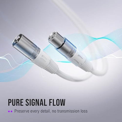 Cable Studio: Fifine XLR Cable 10ft Male to Female – Side View