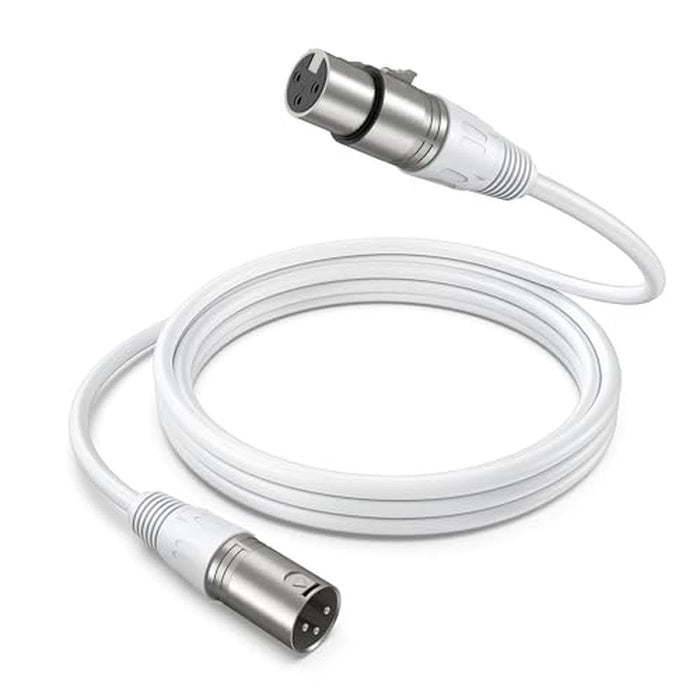 XLR Cable: FIFINE 5.9ft Balanced 3-Pin Microphone Cable – Front View