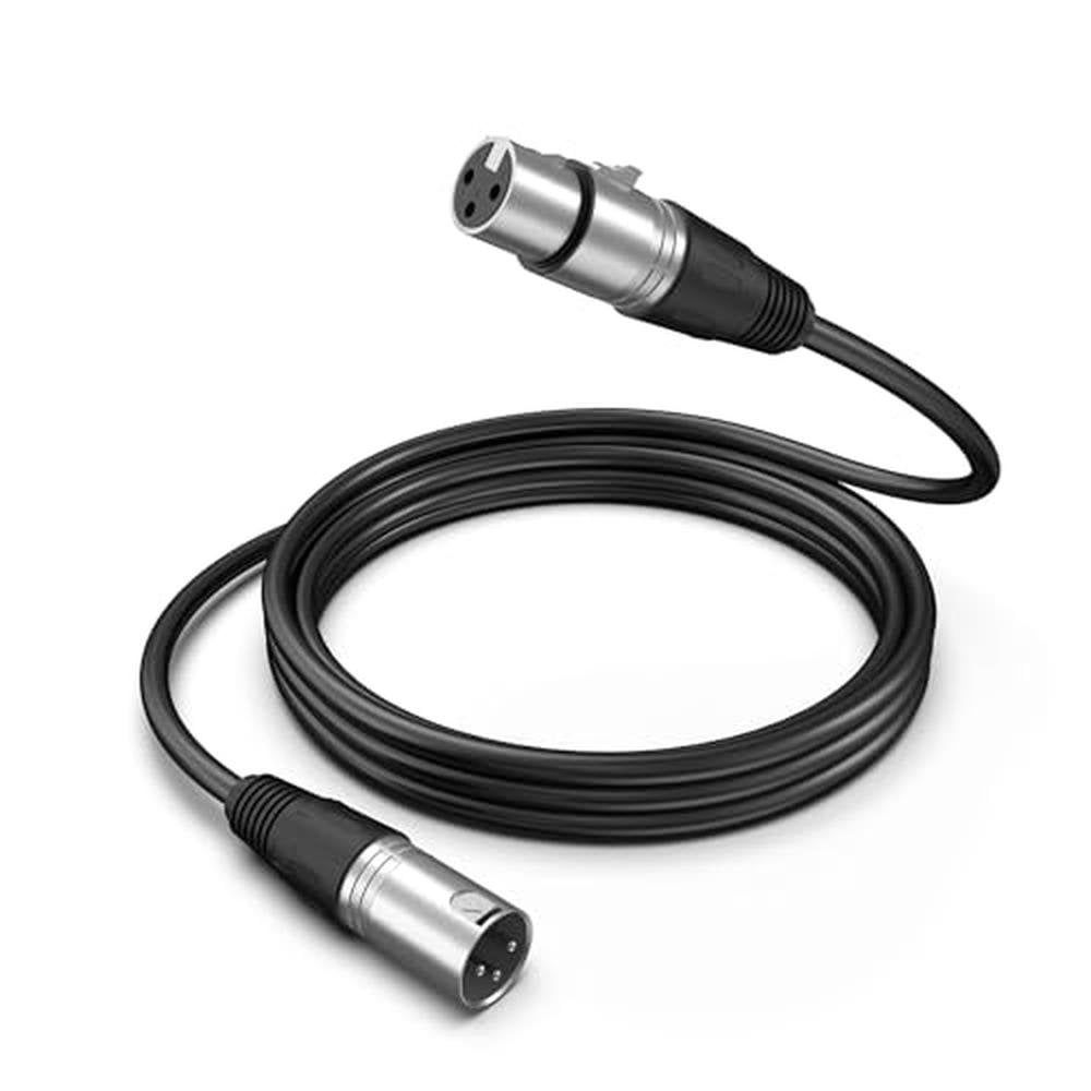 XLR Microphone: FIFINE XLR Microphone Cable 5.9ft – Front View