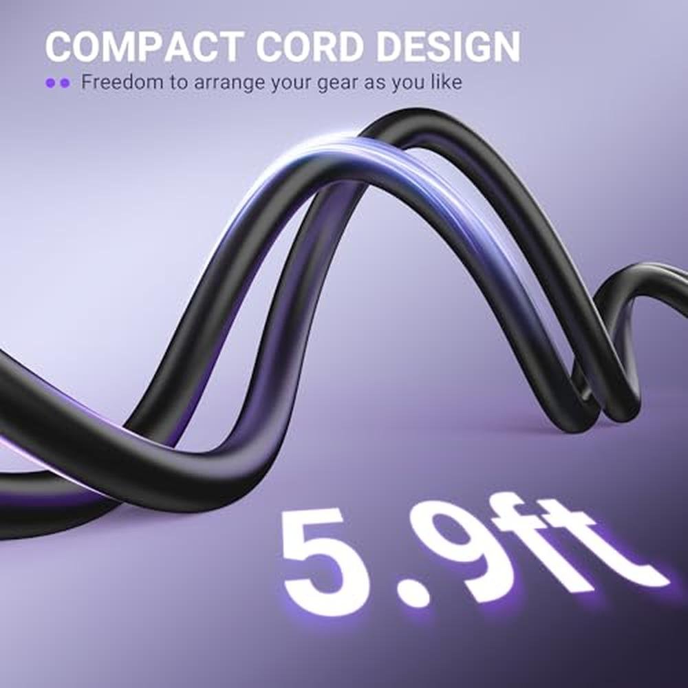 XLR Microphone: FIFINE XLR Microphone Cable 5.9ft – Close-up Detail