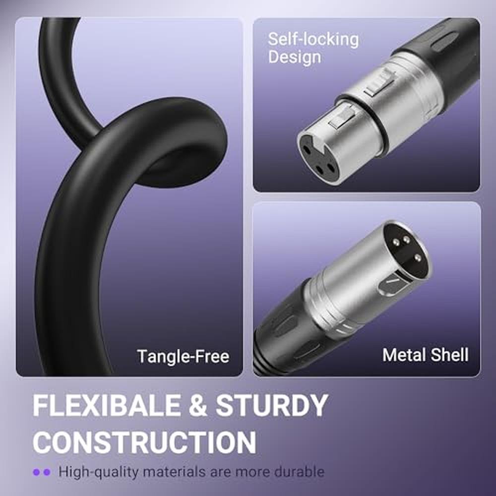 XLR Microphone: FIFINE XLR Microphone Cable 5.9ft – Packaging