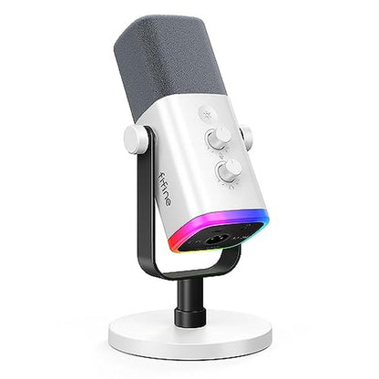 Fifine XLR USB Gaming Microphone – Front View