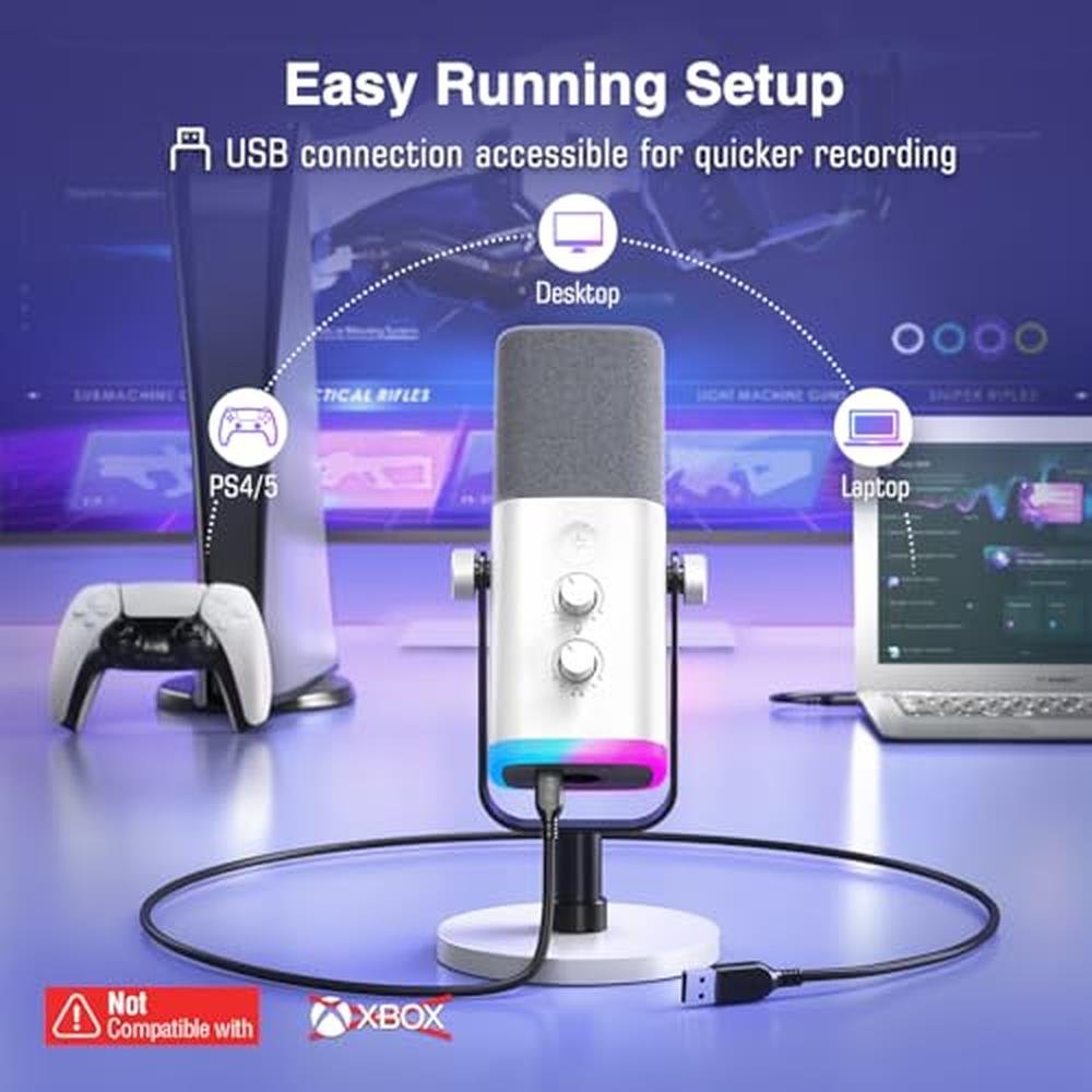 Fifine XLR USB Gaming Microphone – Close-up Detail