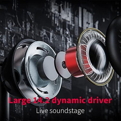 FiiO FF5 Carbon-Based Dynamic Driver in-Ear Earphone Clear – Close-up Detail