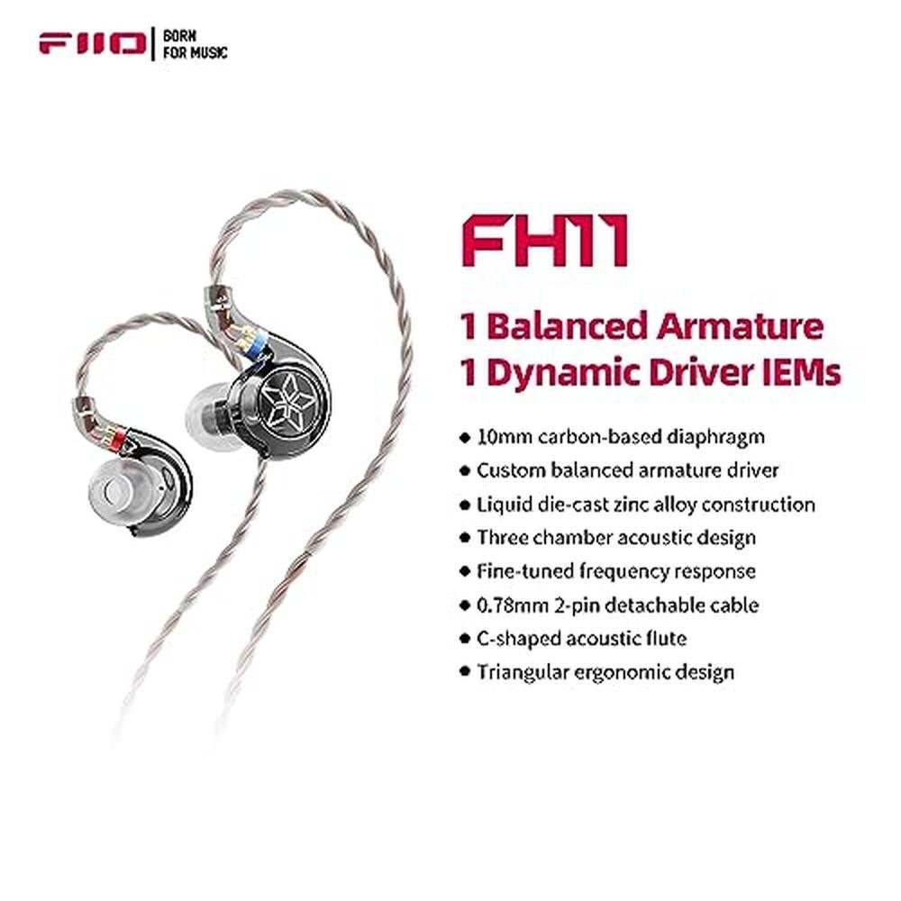 FiiO FH11 Carbon Based Diaphragm in Ear Monitors – Close-up Detail