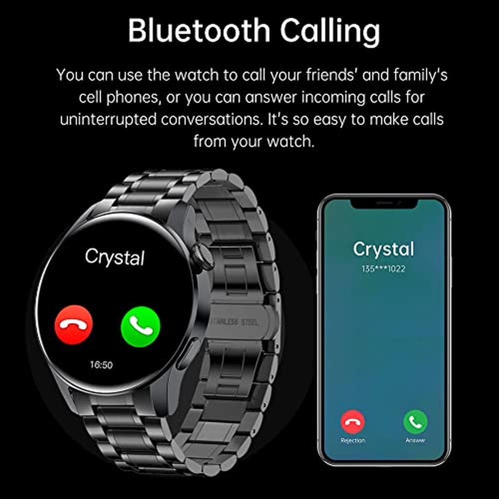 Filiekeu Watch: Men Women Smart Watch Bluetooth Calls Heart – Side View