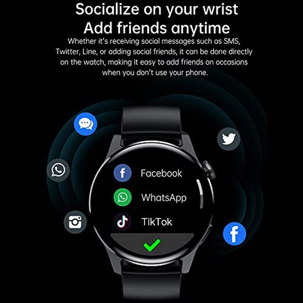 Filiekeu Watch: Men Women Smart Watch Bluetooth Calls Heart – Close-up Detail