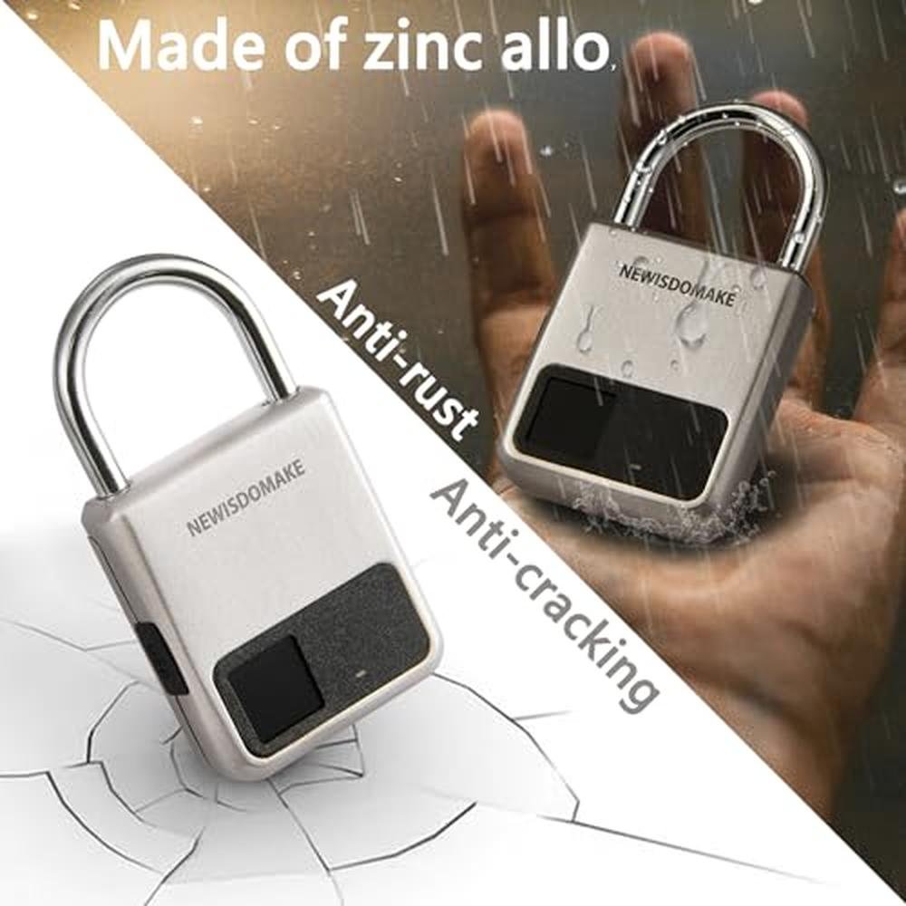 Fingerprint Padlock: Smart Lock with Biometric Technology – In Use