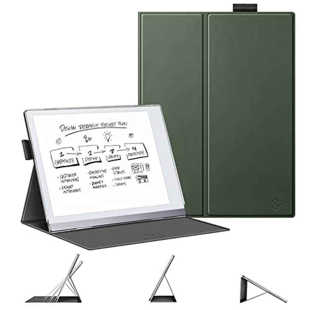 Remarkable 2 Case: Fintie Folding Premium PU Leather Stand – Front View